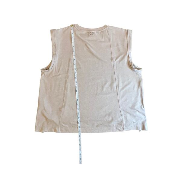 Calia by Carrie Underwood Women XXL Activewear Top Large Tank Slit Hem Crew Neck - Picture 4 of 7